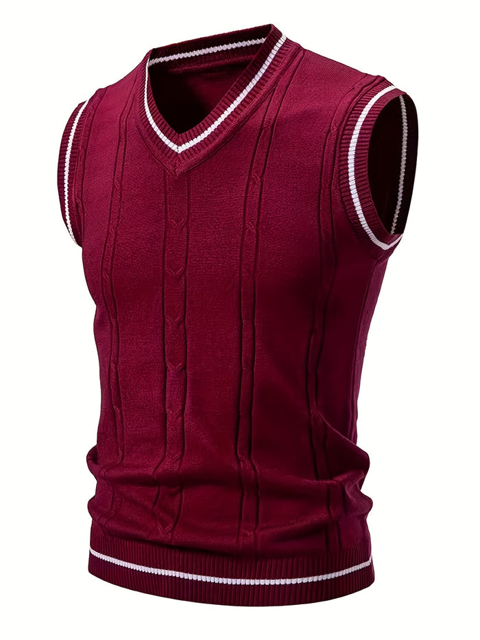 UNICORN Cross-Border Men Vest with a Twisted Knit Design s m l xl