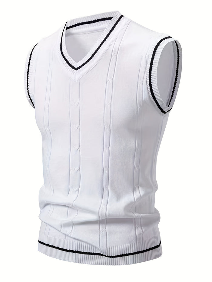 UNICORN Cross-Border Men Vest with a Twisted Knit Design s m l xl