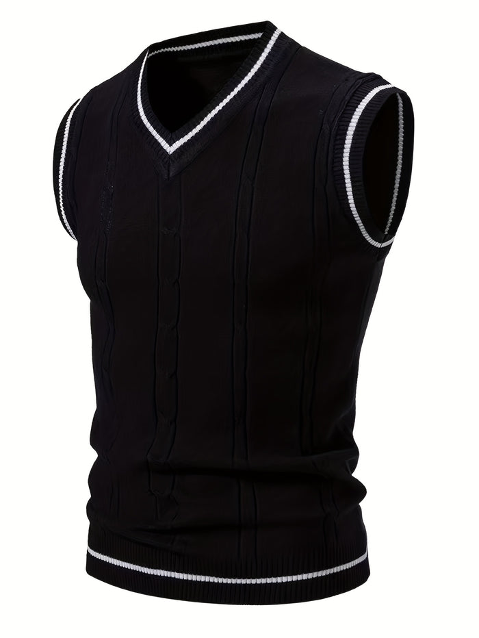 UNICORN Cross-Border Men Vest with a Twisted Knit Design s m l xl