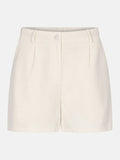 UNICORN Dames Crème Ecru Short Elegante High Waist Short met Plooien xs s m l xl