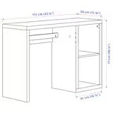 UNICORN Desk black-brown 111x39 cm