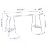 UNICORN Desk vibrant pine white 140x60 cm