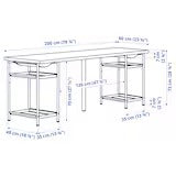 UNICORN Desk white 200x60 cm