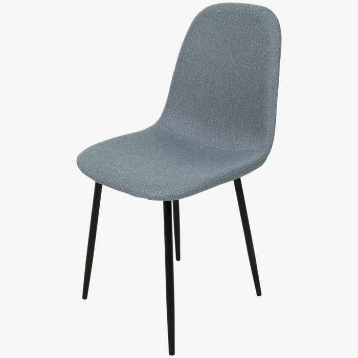 UNICORN Dining chair side chairs grey black oak with metal legs (l x w x h) 44 x 54 x 87 cm