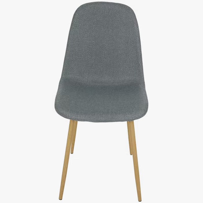 UNICORN Dining chair side chairs grey black oak with metal legs (l x w x h) 44 x 54 x 87 cm