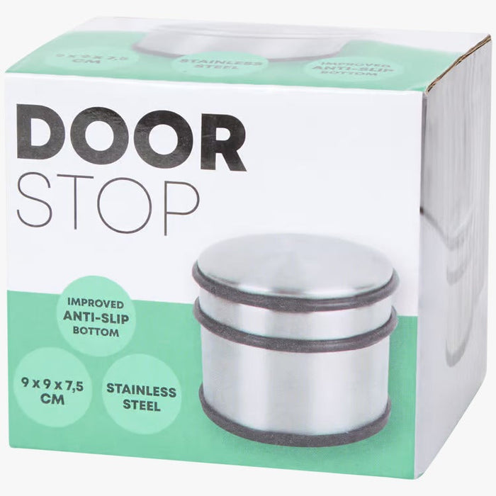 UNICORN Door stopper stainless steel rubber silver 9/11 cm