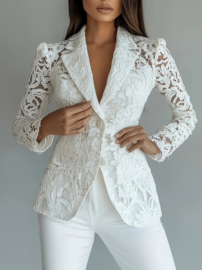 UNICORN Elegant Semi-Sheer Spring And Summer Blazer with Lining for Women s m l xl xxl