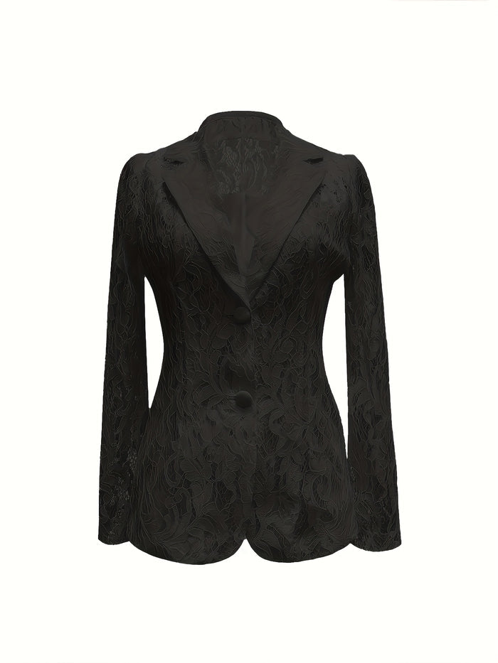 UNICORN Elegant Semi-Sheer Spring And Summer Blazer with Lining for Women s m l xl xxl