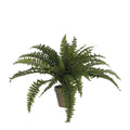 UNICORN Fern Artificial Plant in Flower Pot Stan - H40 x Ø70 cm - Green