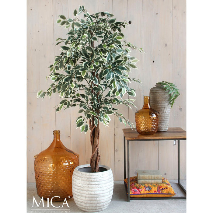 UNICORN Ficus Artificial Plant - H110 x Ø70 cm - Green Variegated