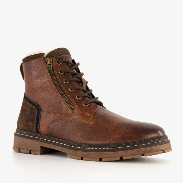 UNICORN Leather men's lace-up boots brown 40 41 42 43 44 45 46