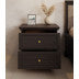 UNICORN Leroy bedside table Black oak 52 cm