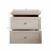 UNICORN Leroy bedside table Black oak 52 cm