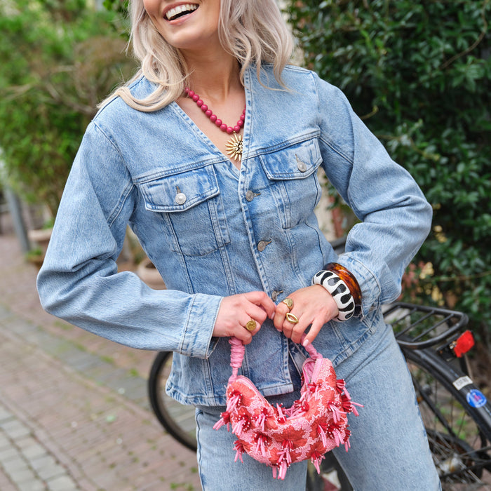 UNICORN Light Blue Collarless Denim Jacket Fitted Denim Jacket for Women xs s m l xl