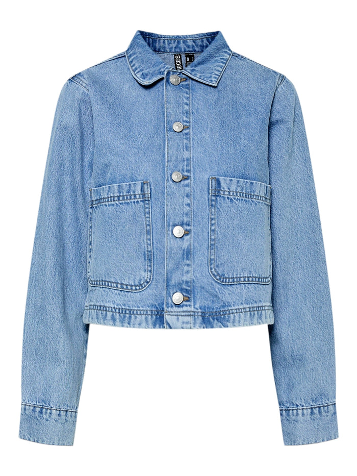 UNICORN Light Blue Cropped Denim Jacket Trendy Short Denim Jacket for Women xs s m l xl