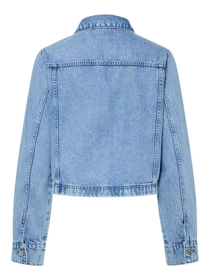 UNICORN Light Blue Cropped Denim Jacket Trendy Short Denim Jacket for Women xs s m l xl