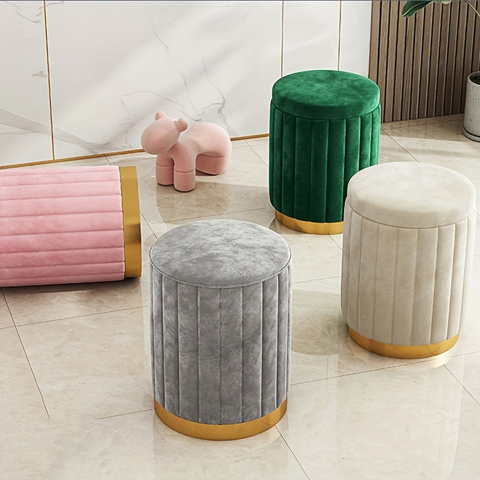 UNICORN Light Luxury Round Makeup Stool, Bedroom Internet Celebrity Sofa Chair