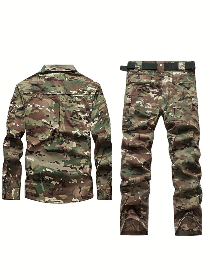 UNICORN Long-sleeve Camouflage Training Suit, Outdoor Tactical Jumpsuit xs s m l xl xxl
