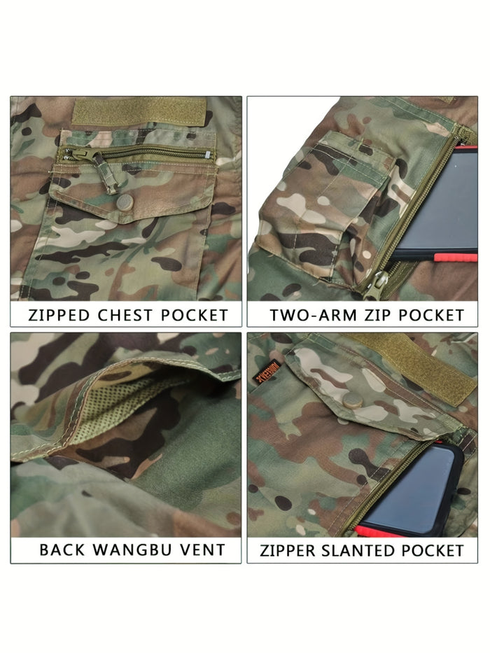 UNICORN Long-sleeve Camouflage Training Suit, Outdoor Tactical Jumpsuit xs s m l xl xxl