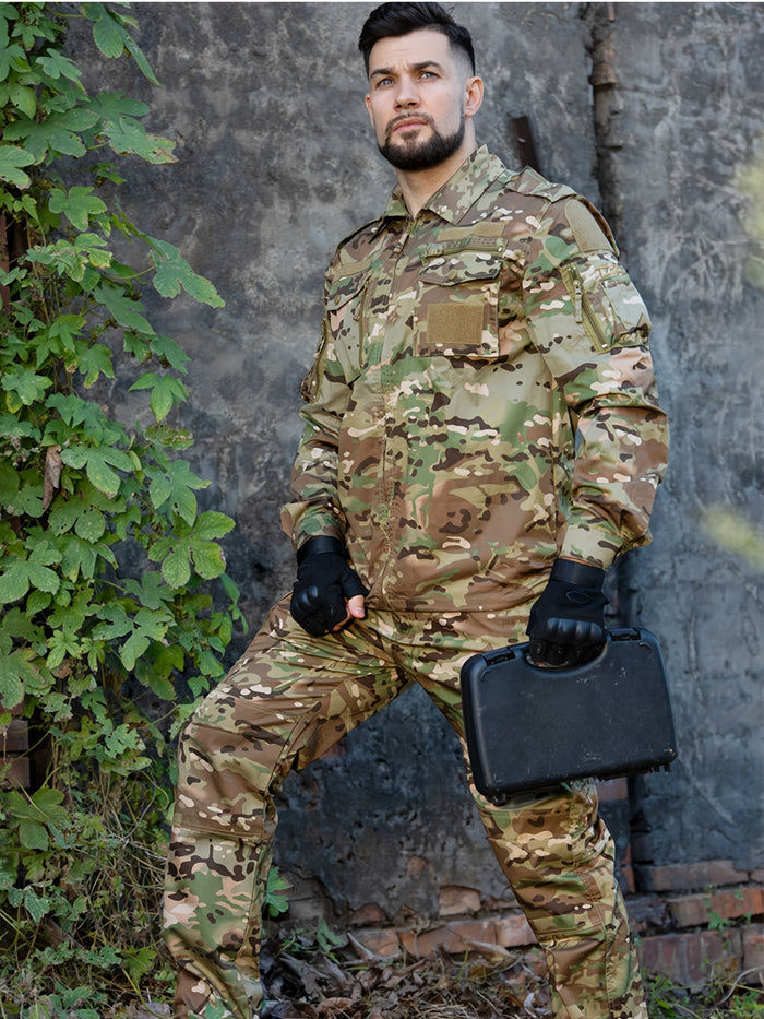 UNICORN Long-sleeve Camouflage Training Suit, Outdoor Tactical Jumpsuit xs s m l xl xxl