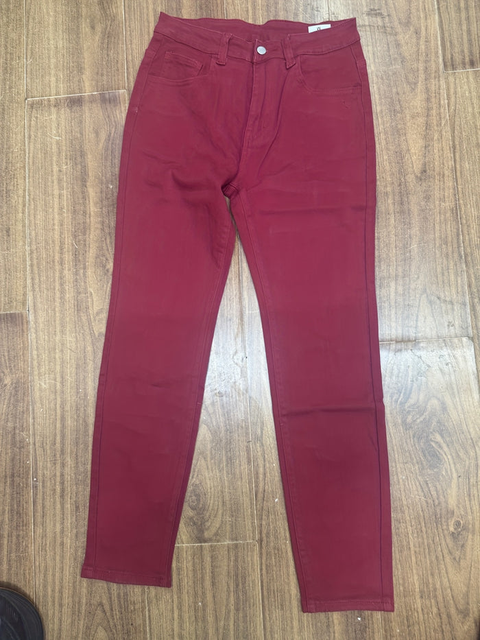 UNICORN Men Casual Slim-Fit Stretch Pants Apricot Beige Red s m l xl xxl