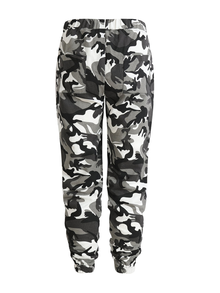 UNICORN Men's Drawstring Spring/Autumn Pure Cotton Camouflage Casual Pants xs s m l xl xxl