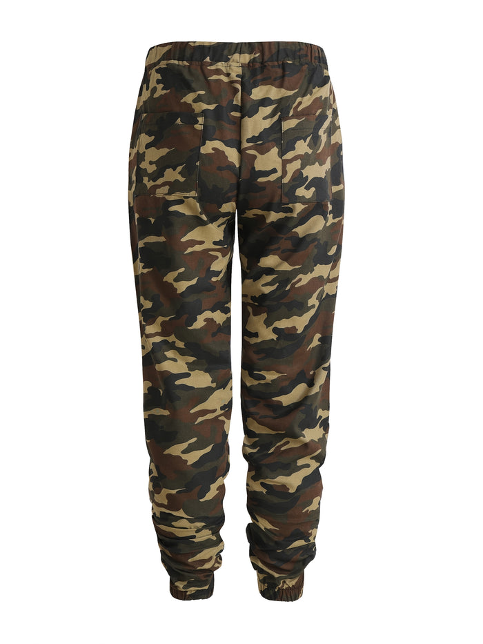 UNICORN Men's Drawstring Spring/Autumn Pure Cotton Camouflage Casual Pants xs s m l xl xxl