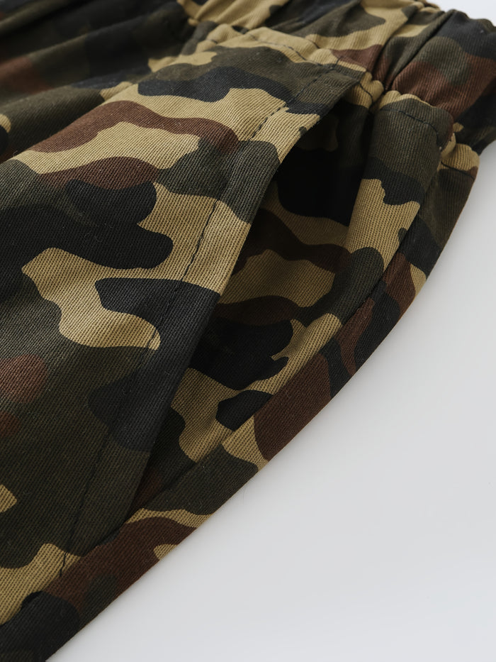 UNICORN Men's Drawstring Spring/Autumn Pure Cotton Camouflage Casual Pants xs s m l xl xxl