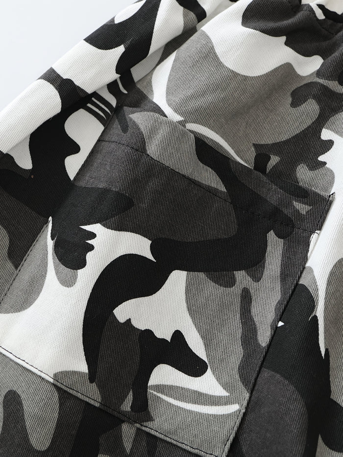 UNICORN Men's Drawstring Spring/Autumn Pure Cotton Camouflage Casual Pants xs s m l xl xxl