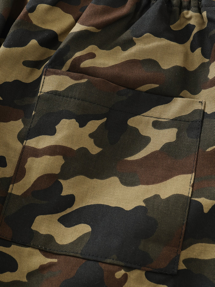 UNICORN Men's Drawstring Spring/Autumn Pure Cotton Camouflage Casual Pants xs s m l xl xxl