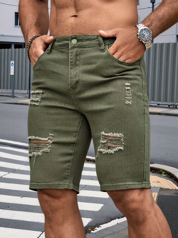 UNICORN Mens Fashion Skinny Denim Shorts Versatile Jeans Shorts s m l xl xxl