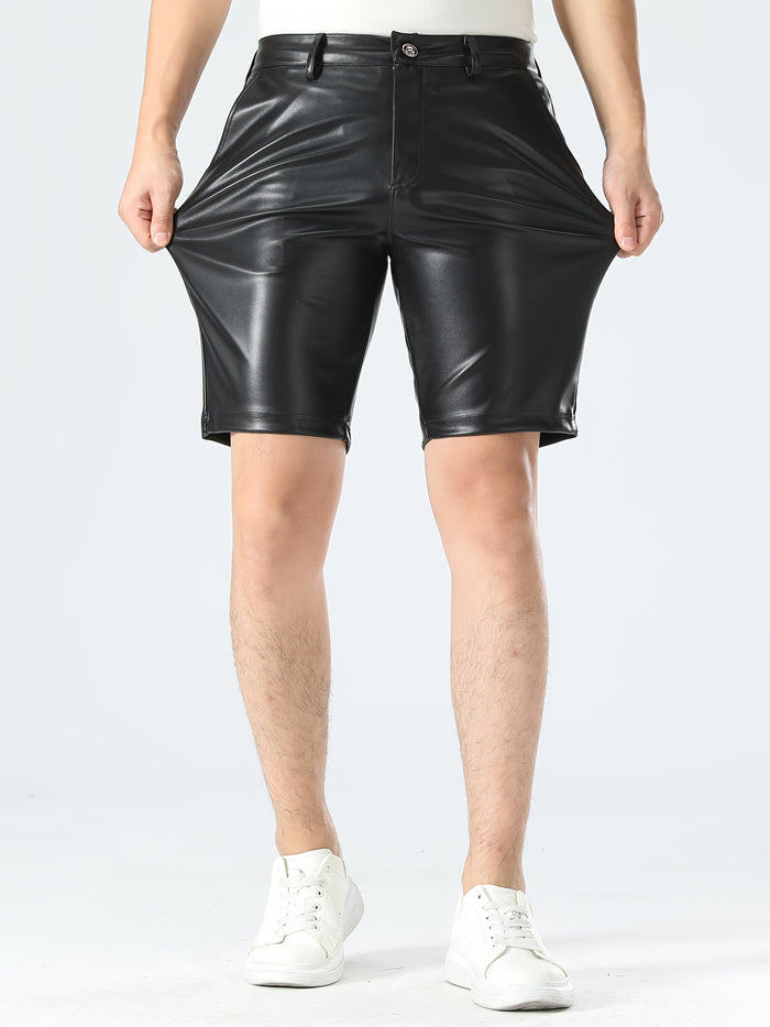 UNICORN Mens Faux Leather Shorts s m l xl xxl