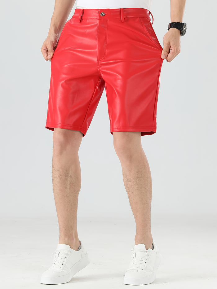 UNICORN Mens Faux Leather Shorts s m l xl xxl