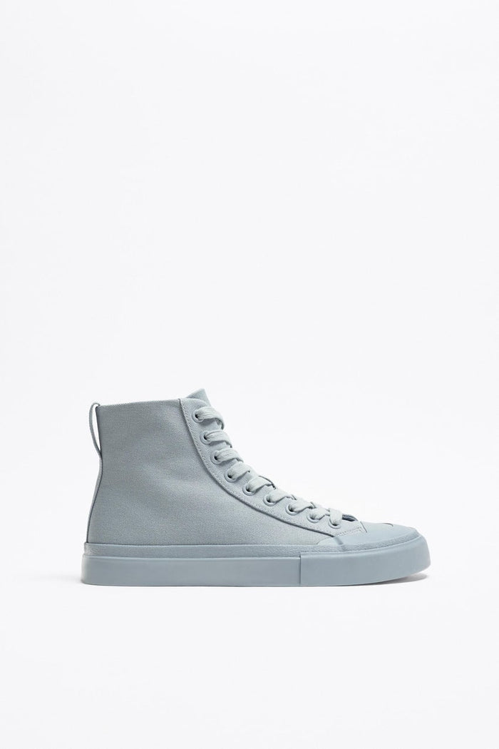 UNICORN men's high-top sneakers lace-up shoes army green light blue light beige navy blue sizes 39 to 45