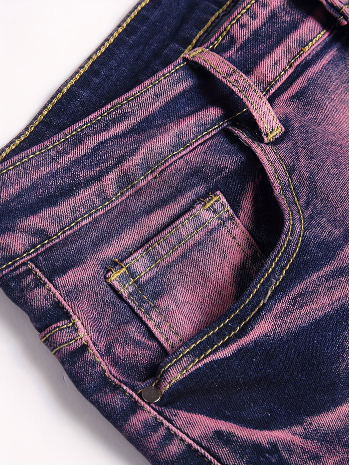 UNICORN Mens Pink Stretch Denim Bermuda Shorts Casual Style Stretch Fabric s m l xl xxl