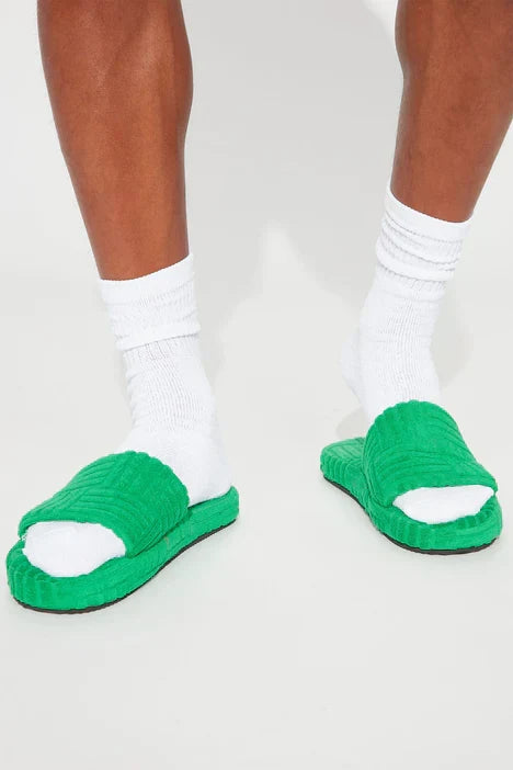 UNICORN Men's slippers black green orange s m l