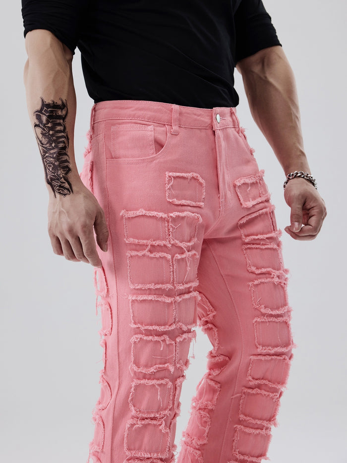UNICORN Men'S Stylish Patchwork Casual Jeans s m l xl xxl