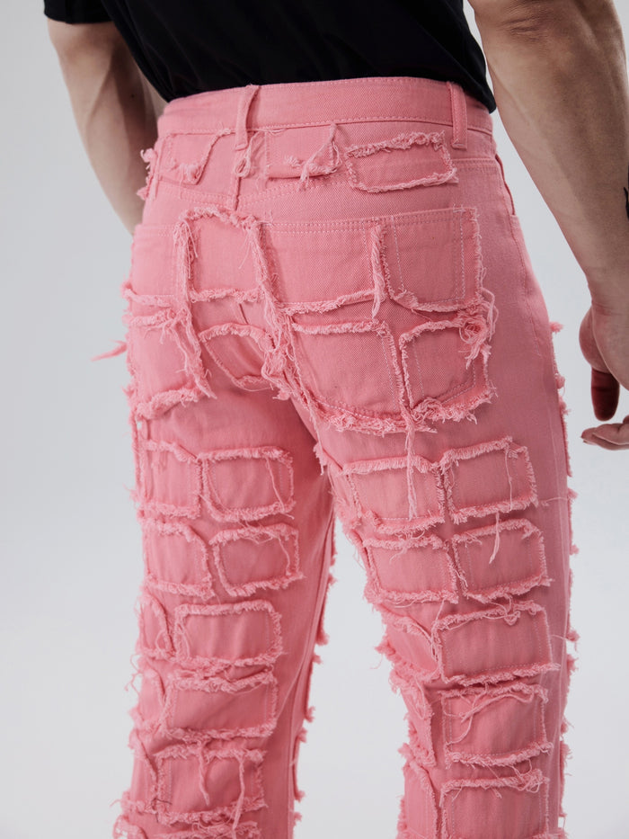 UNICORN Men'S Stylish Patchwork Casual Jeans s m l xl xxl