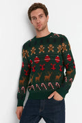 UNICORN Men's sweater Christmas motif dark blue green s m l xl xxl