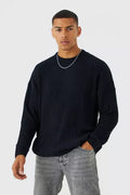 UNICORN Men's sweater rib black xs s m l xl