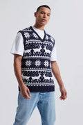 UNICORN Men's sweater vest Christmas pattern s m l xl xxl
