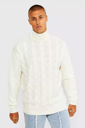 UNICORN Men's sweater with a ribbed collar white xs s m l xl