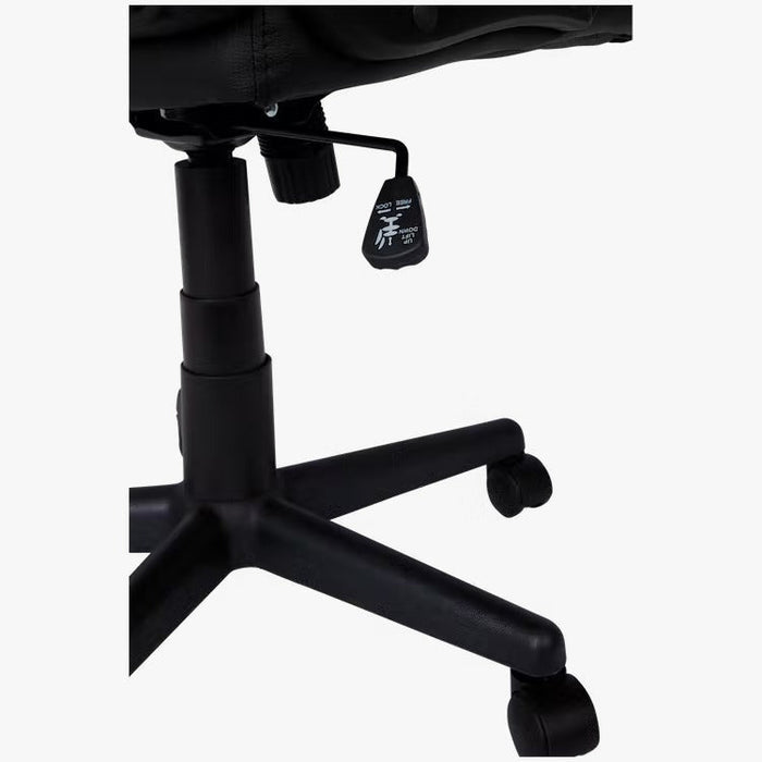 UNICORN Office chair gaming black red blue leather adjustable (l x w x h) 62.5 x 64.5 x 105-114.5 cm