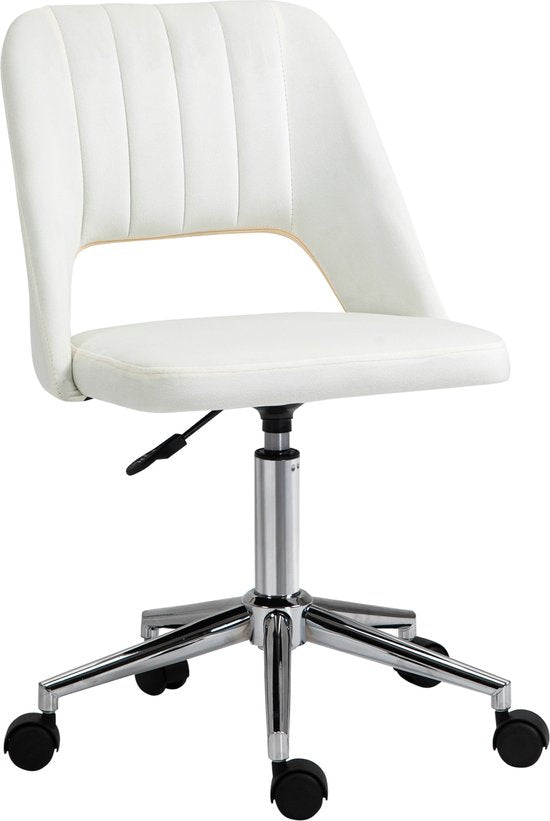 UNICORN Office Chair Shell Shape Beige 49 W x 54 D x 79-91 H