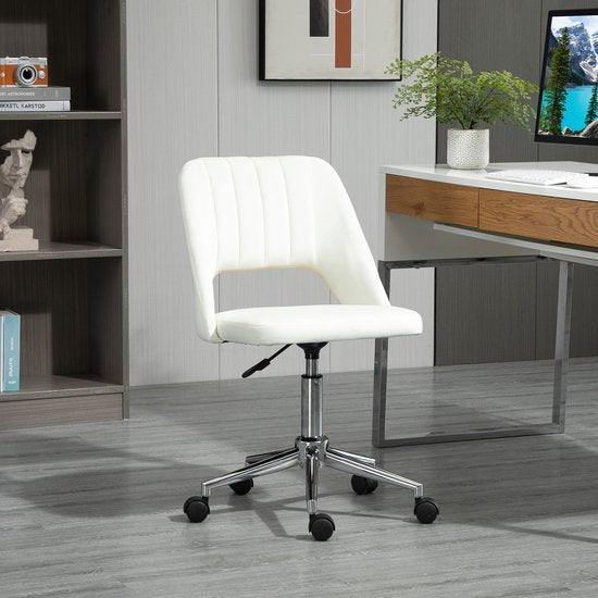 UNICORN Office Chair Shell Shape Beige 49 W x 54 D x 79-91 H