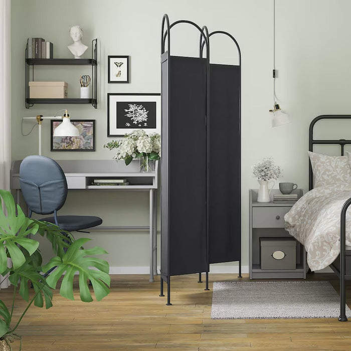UNICORN Partition wall black 150x175 cm