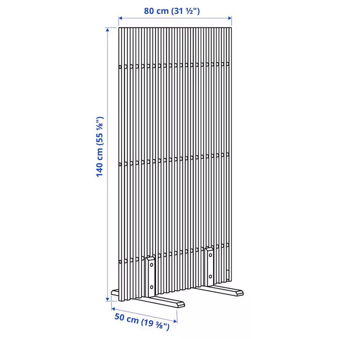 UNICORN Partition wall brown 140x80x50 cm