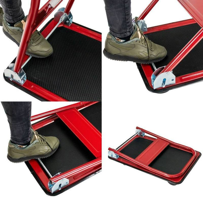 UNICORN Platform Cart 150kg Red