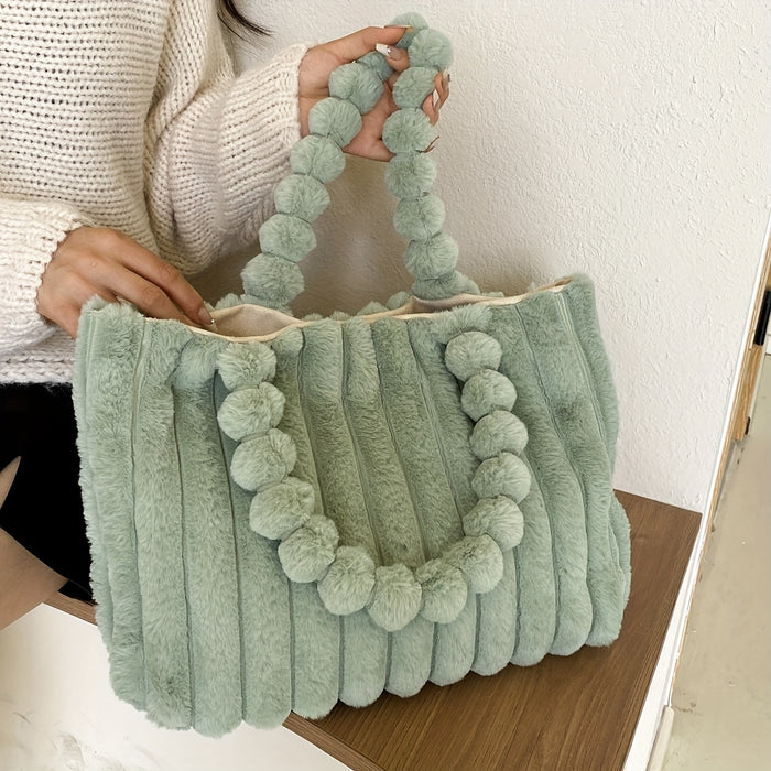 UNICORN Plush Bag Winter Small Square High-grade Hand Bill of Lading Shoulder Crossbody