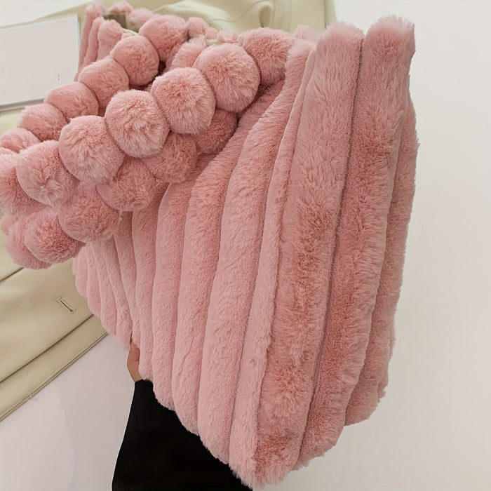 UNICORN Plush Bag Winter Small Square High-grade Hand Bill of Lading Shoulder Crossbody